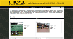 Desktop Screenshot of pftideswell.co.uk